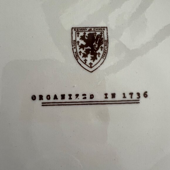 Homer Laughlin Eggshell Theme Plate With The First Congregational Church Design - Picture 5 of 8